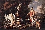 Famous Diana Paintings - Diana with Her Hunting Dogs beside Kill